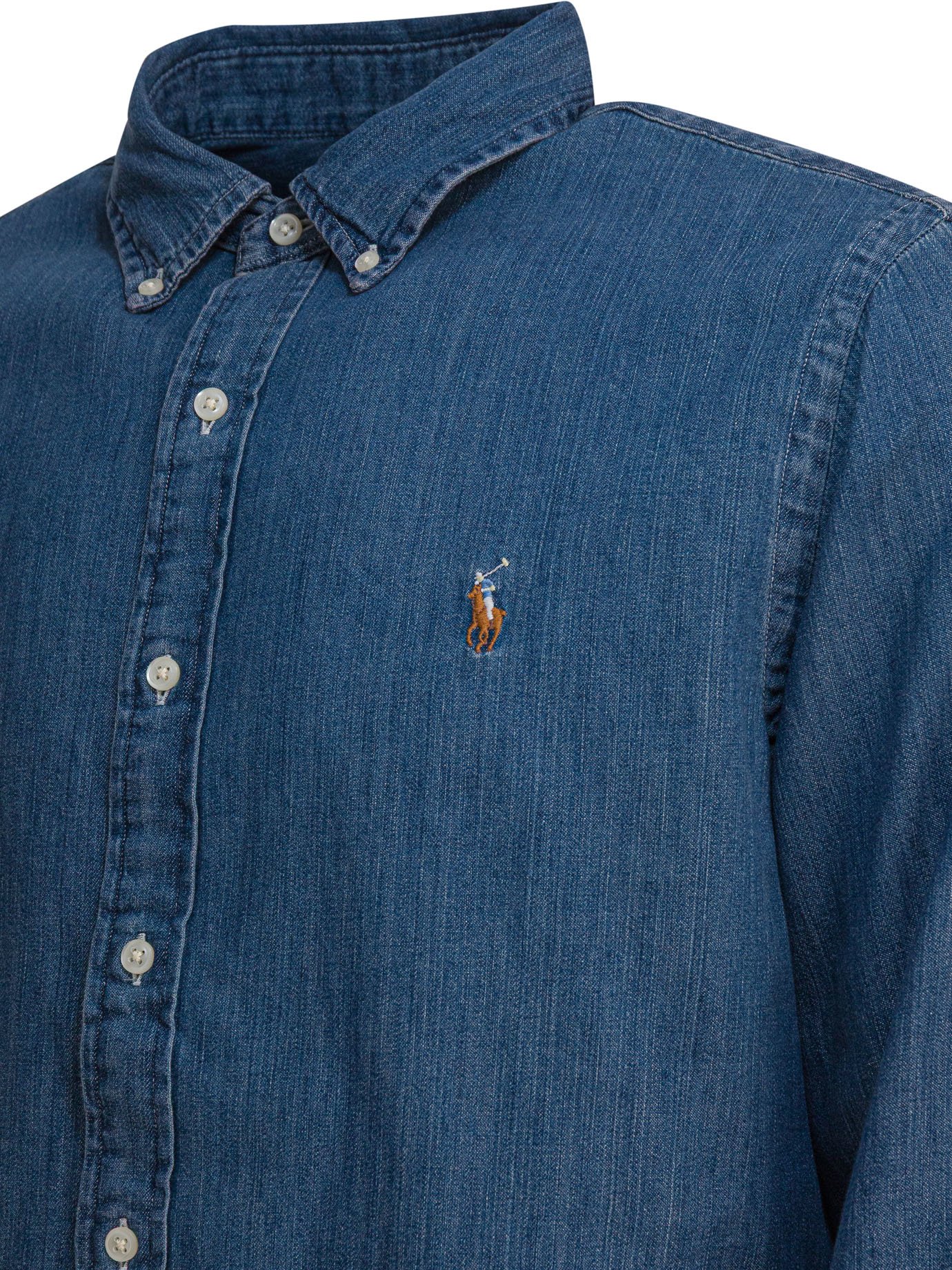 Custom fit denim shirt - Image 3
