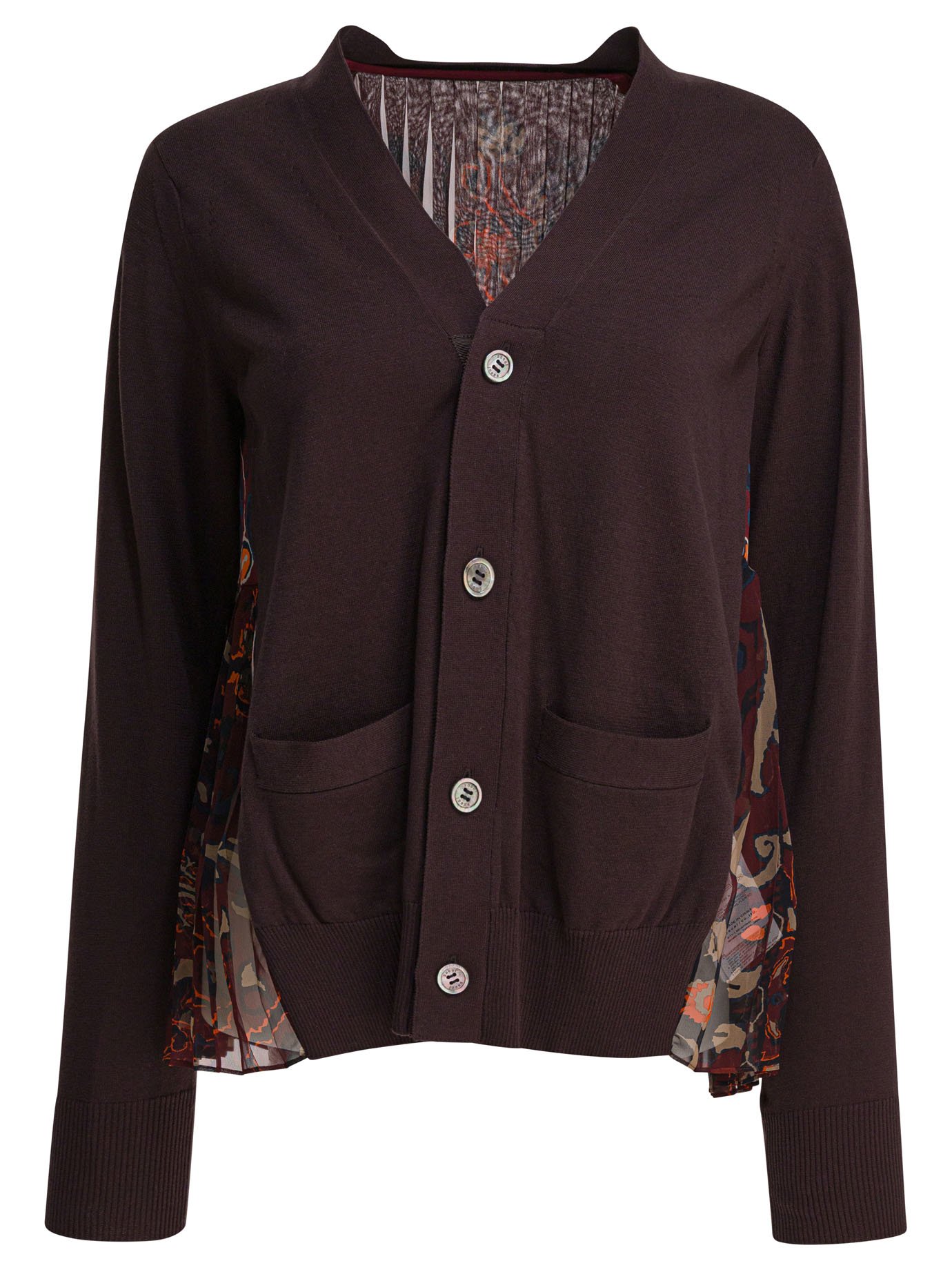 Cardigan with floral print
