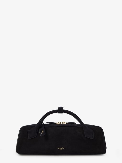 Le Teckel Small suede shoulder bag