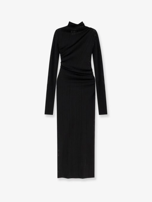 Olga viscose blend mesh dress