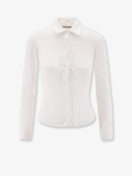 Cotton blend corset shirt