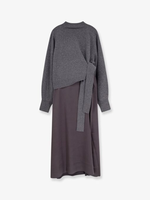 Flalina dress with virgin wool and cashmere sweater