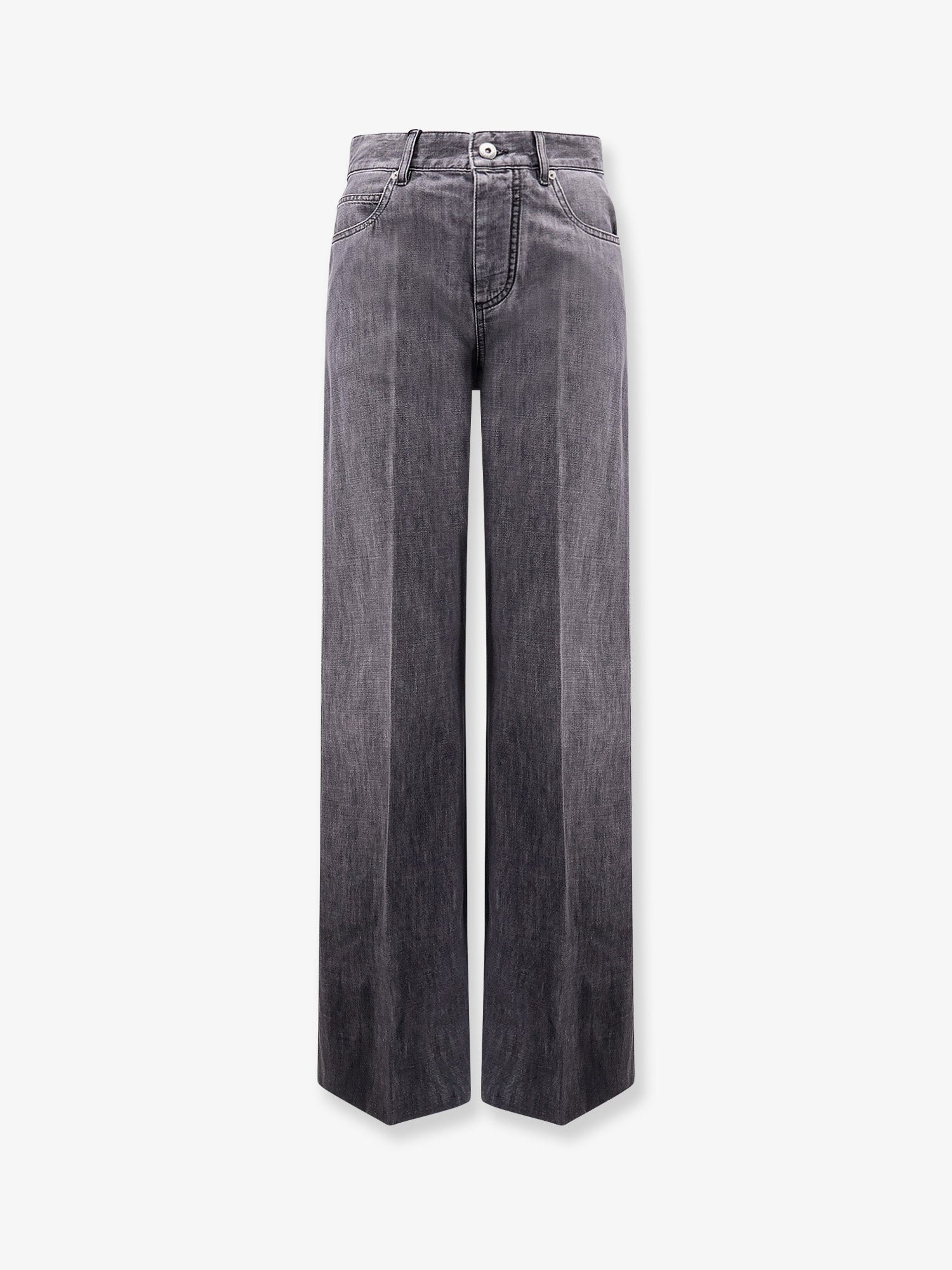 Black Washed Palazzo Denim Jeans