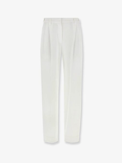 Cotton piquet trousers