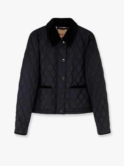Nylon jacket with stitching