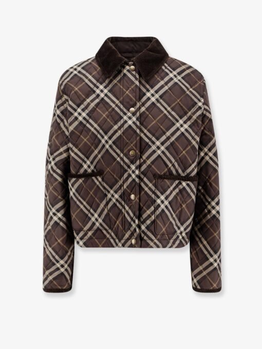 Oldham padded cotton jacket with check pattern