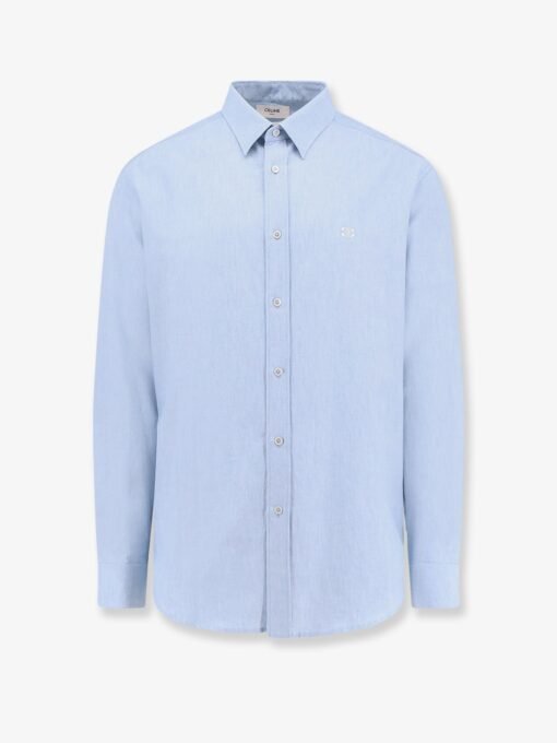 Wide fit cotton shirt