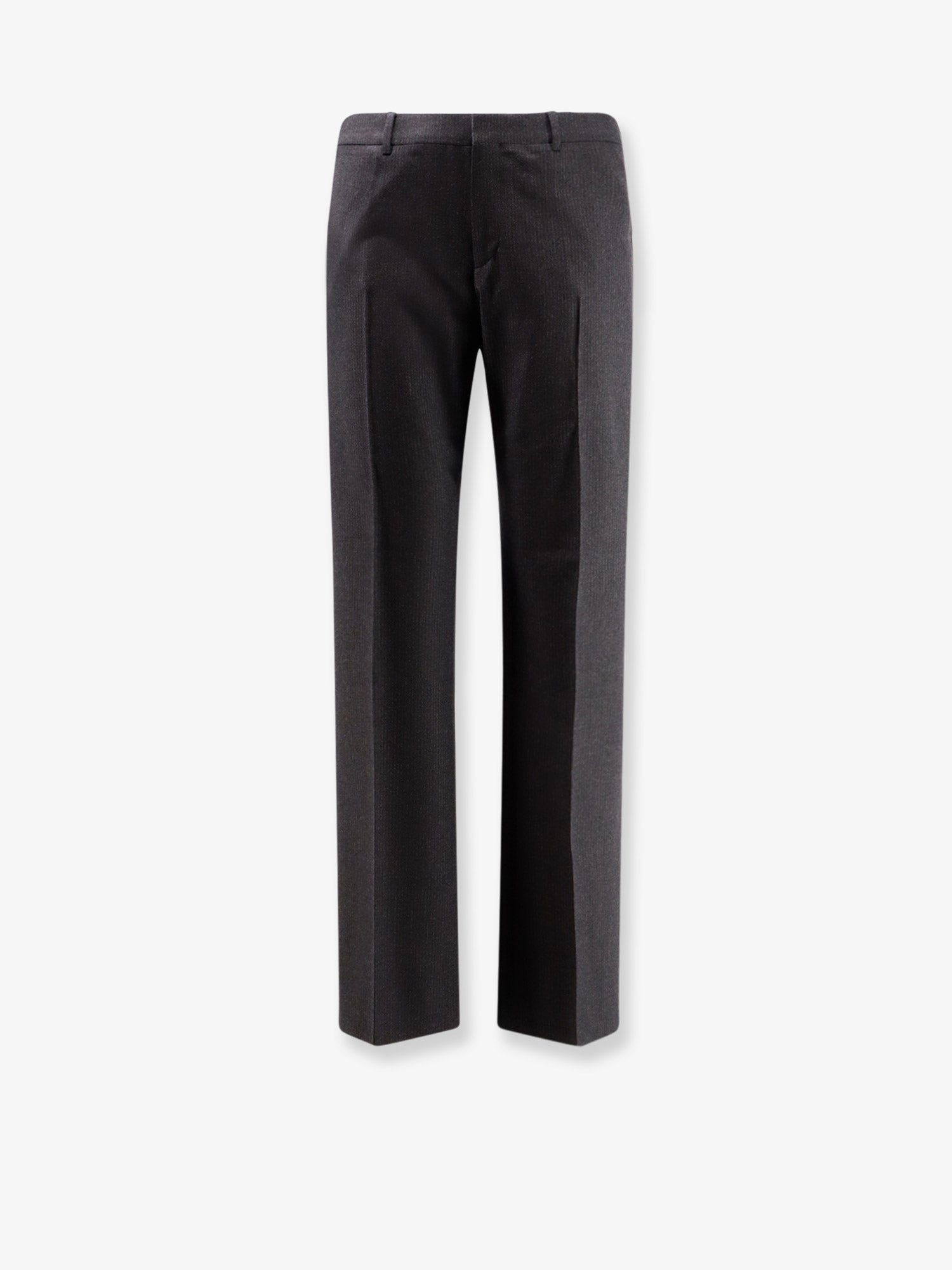 Pinstripe wool trousers