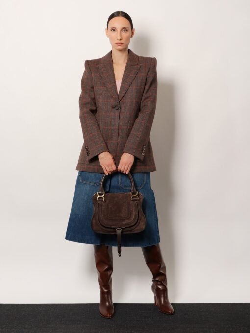 Marcie Small suede shoulder bag - Image 2
