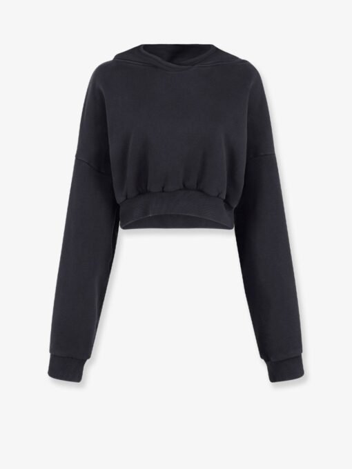Cropped cotton sweatshirt