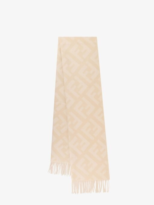 Cashmere scarf with FF motif