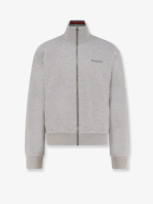 Cotton piquet sweatshirt