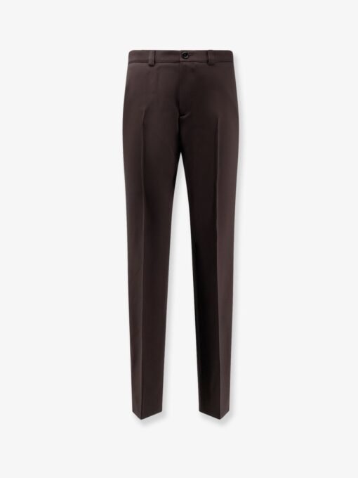Gabardine wool trousers