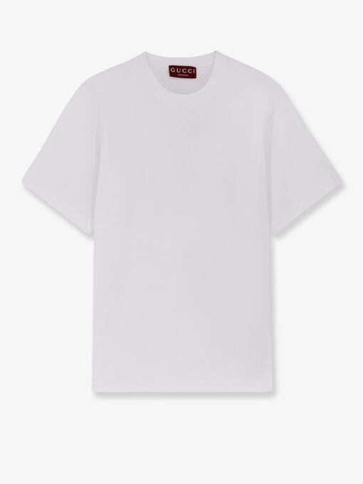 Cotton t-shirt with GG Incrocio logo on the front