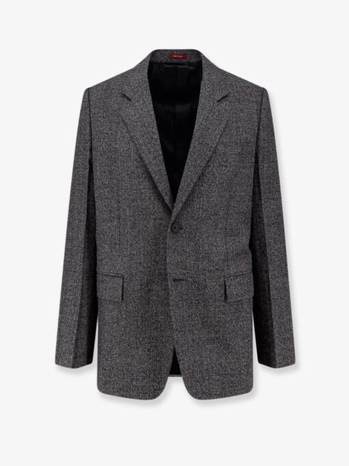 Mouliné wool blazer