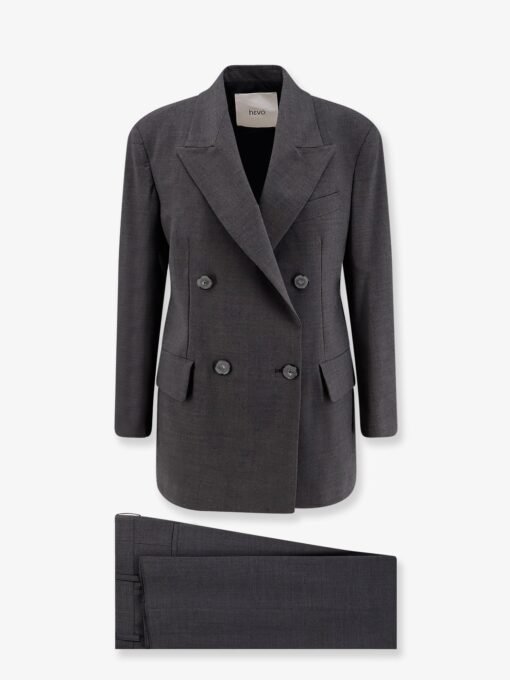 Rocchetta double-breasted wool blend suit
