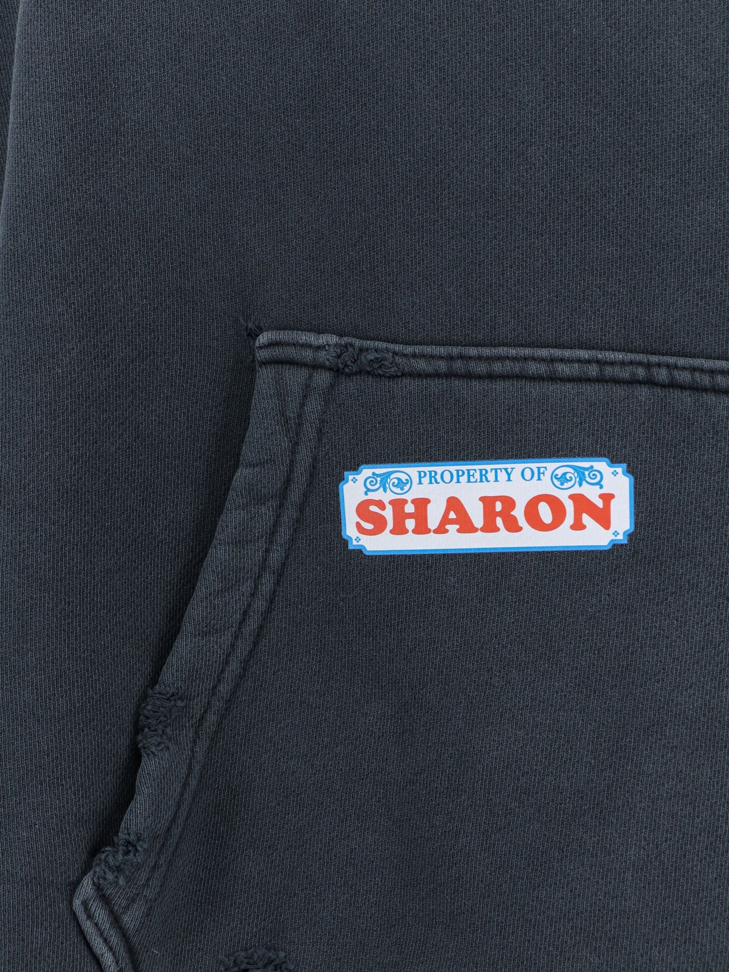 Paly cotton sweatshirt with Destroyed effect - Image 3