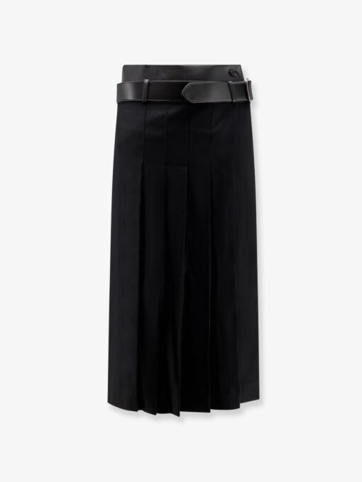 Nayla pleated wool trousers skirt