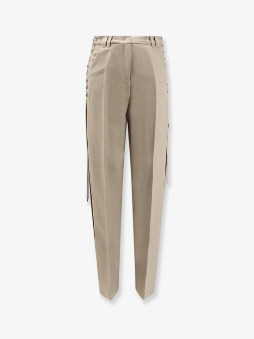 Wool blend trousers
