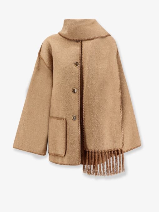 Embroidered Scarf wool blend Jacket